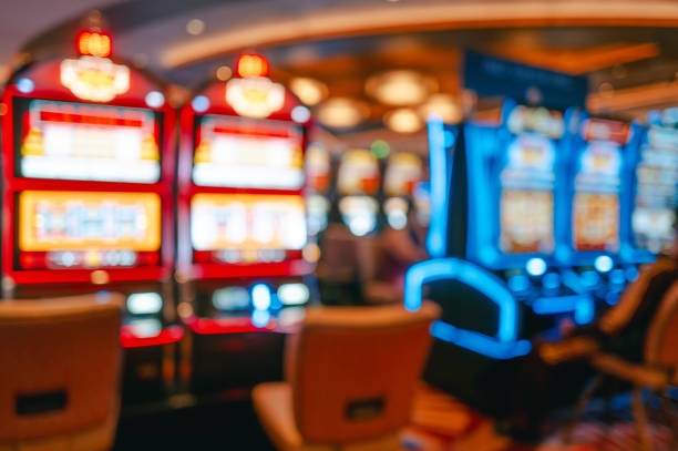 Live baccarat dealer and gaming table setup